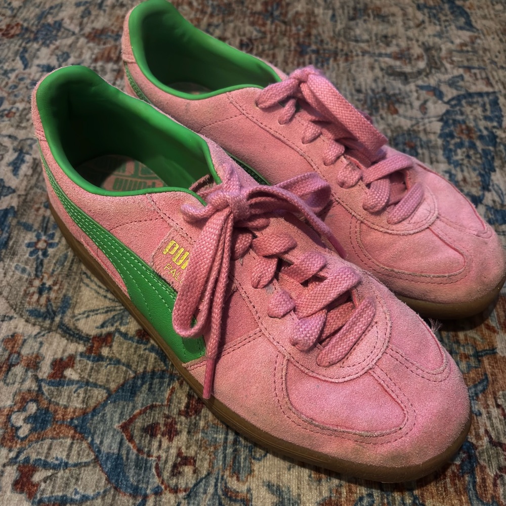 Puma Palermo Pink Suede Shoes